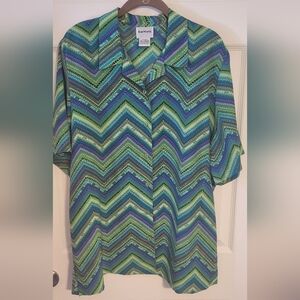 Womens Vintage BonWorth Button Down Shirt Size Large